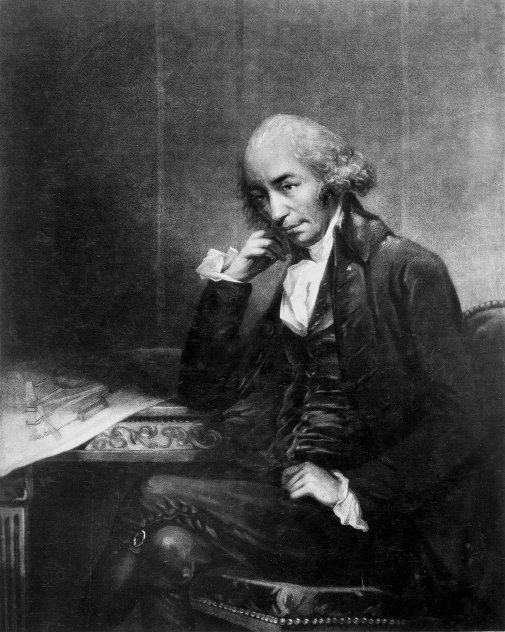ジェームズ・ワット、スコットランドのエンジニア、1793年頃 作： 不明不明