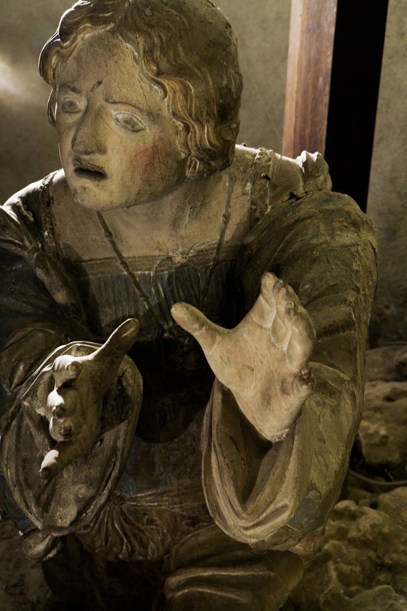 カルバリー、ディテール、1530年頃（塗装済み木材） 作： リジェ・リッチー