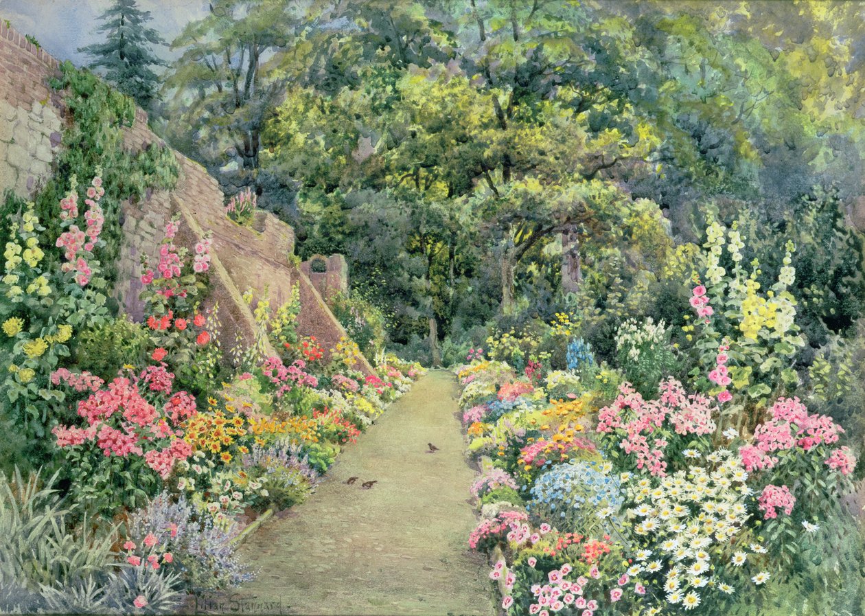夏の草本ボーダー 作： リリアン・スタナード