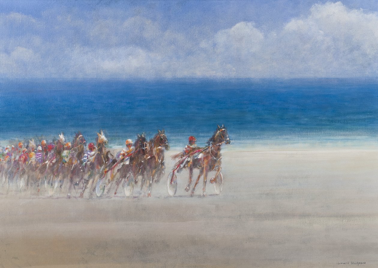 Trotting Races、Lancieux、ブルターニュ、2014 作： リンカーン・セリグマン