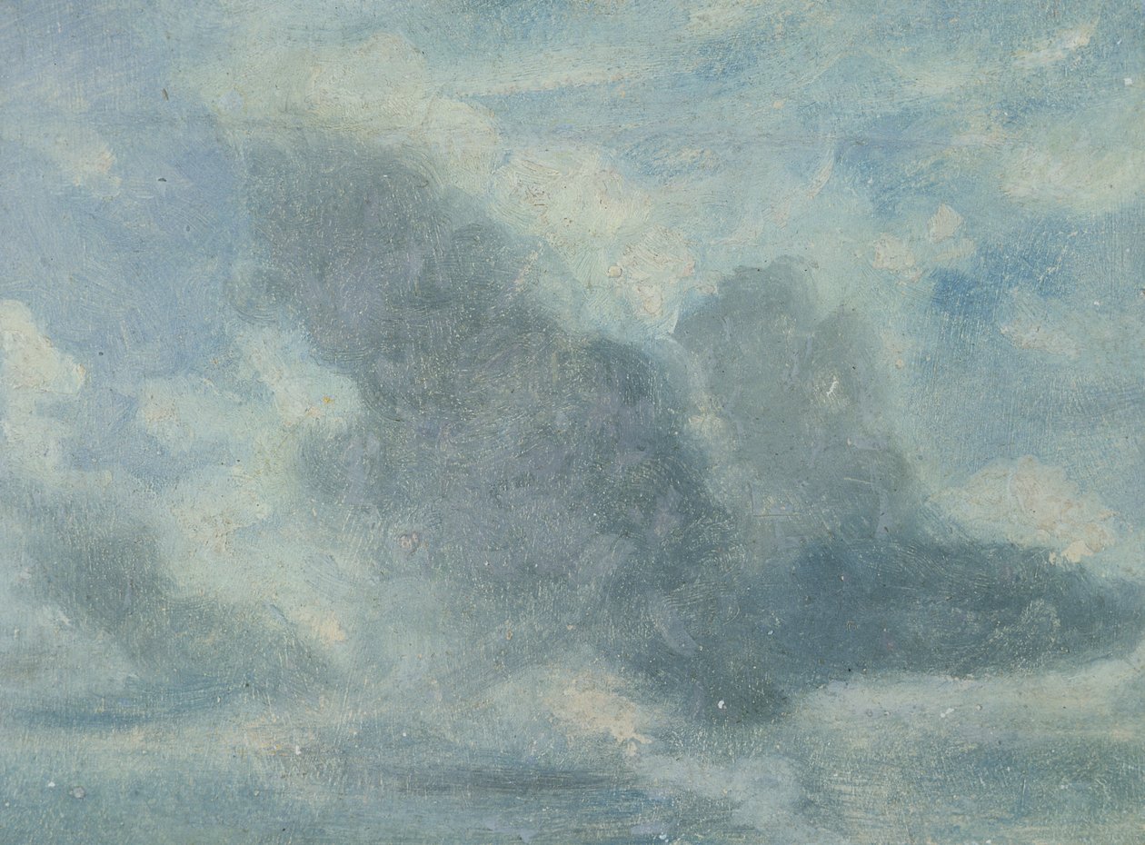 空の研究、1822年（船上の紙に油彩） 作： ライオネル・コンスタブル