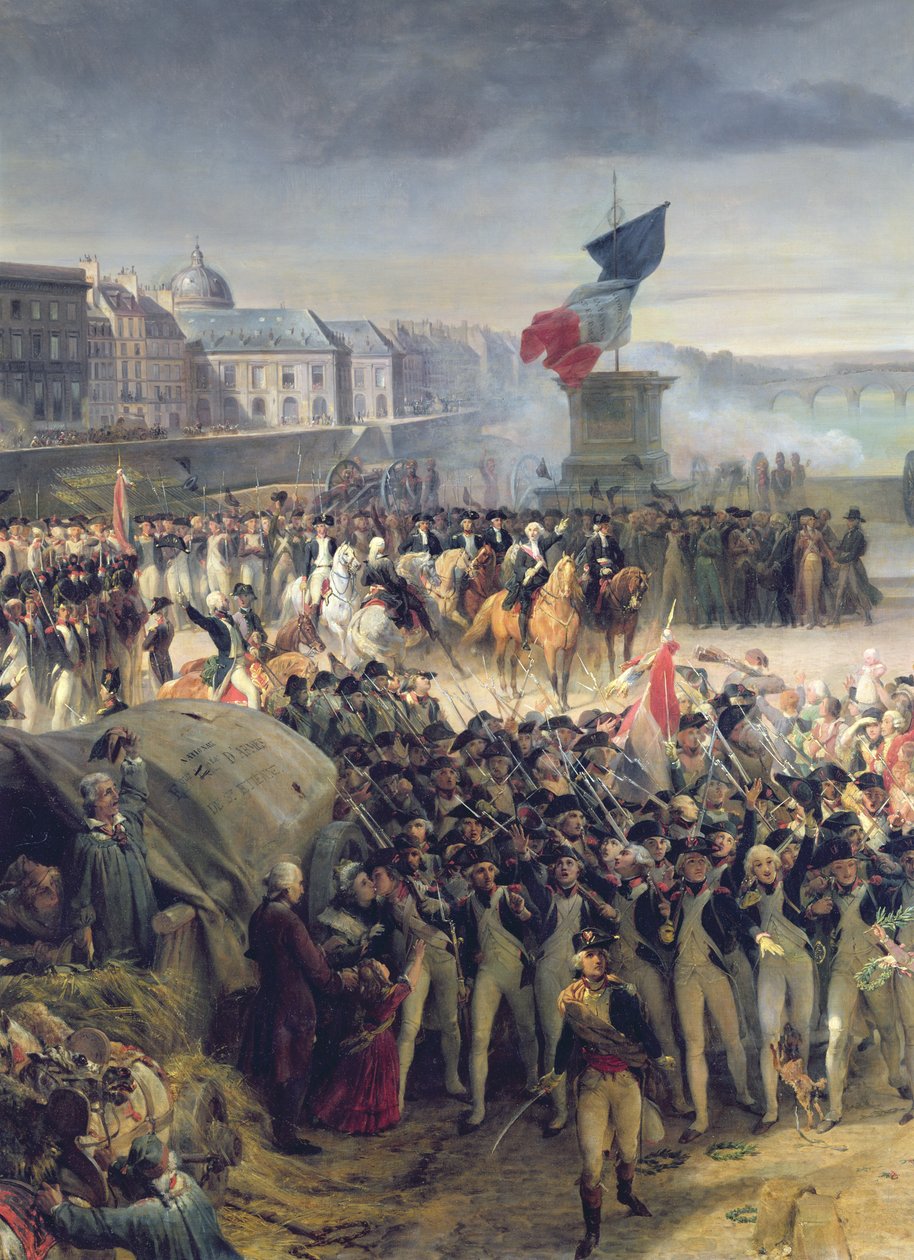 パリ国立ガルドが1792年9月に軍に加わる、1833-36年（34104の詳細） 作： レオン・コグニエ