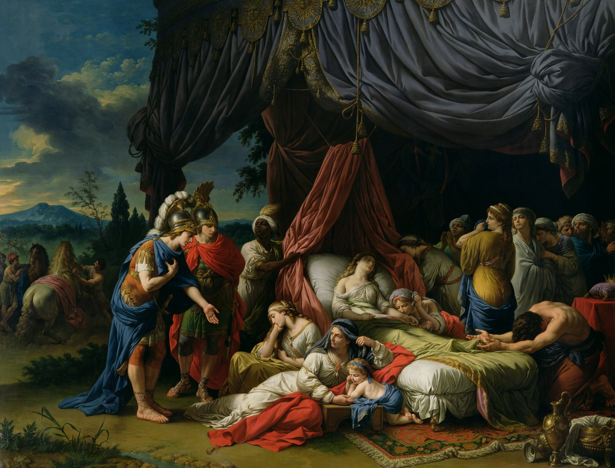ダリウス3世の妻の死（紀元前399〜330年）1785 作： LouisJeanFrançoisLagrenée