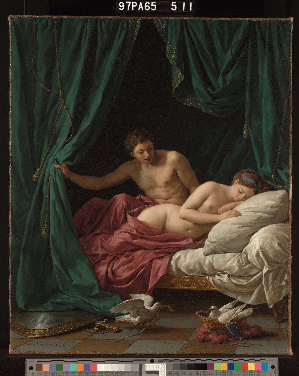 火星と金星、平和の寓意 作： LouisJeanFrançoisLagrenée