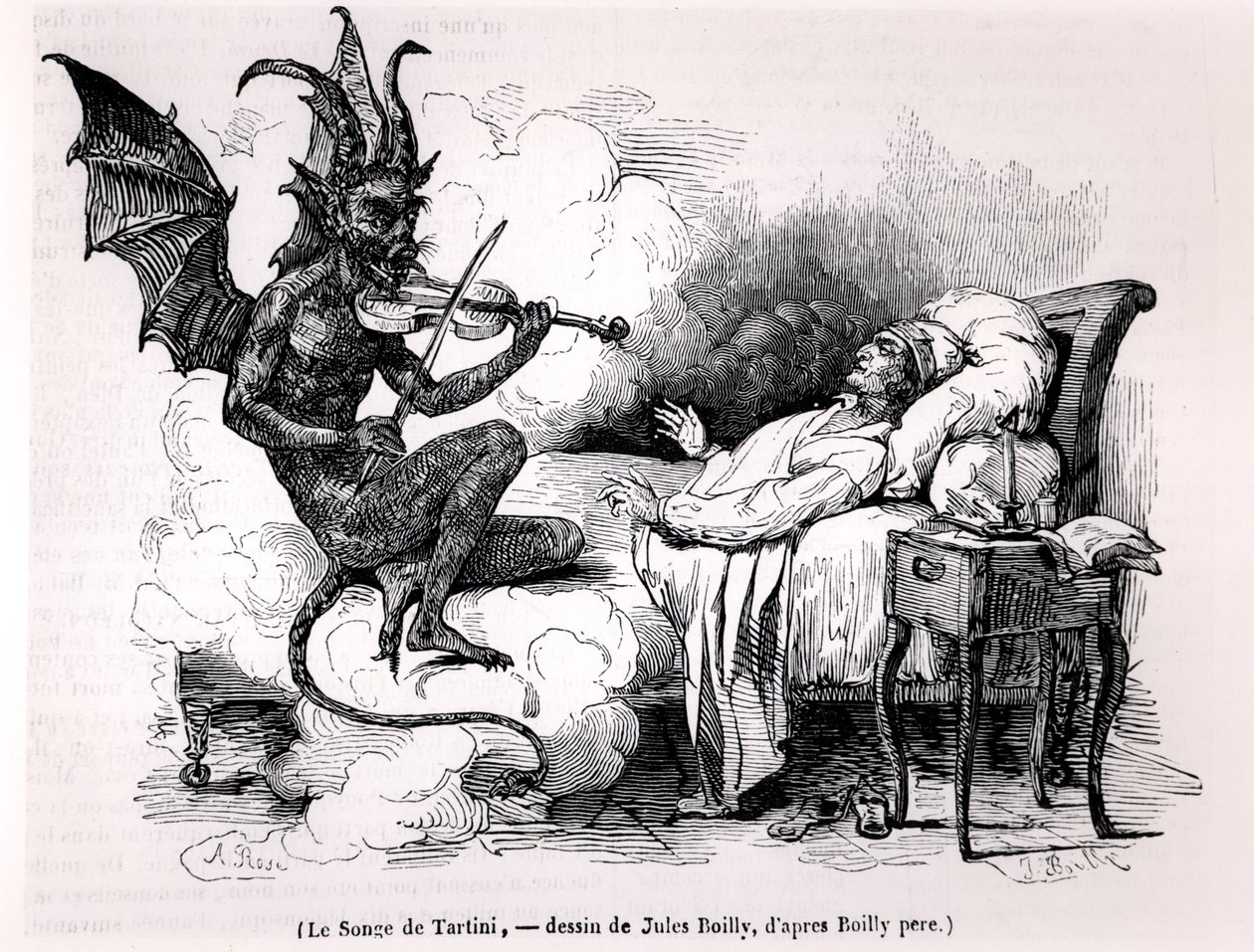 ジュリアンレオポルドボイリー（1796-1874）1840によって刻まれたタルティーニの夢 作： ルイレオポルドボイリー