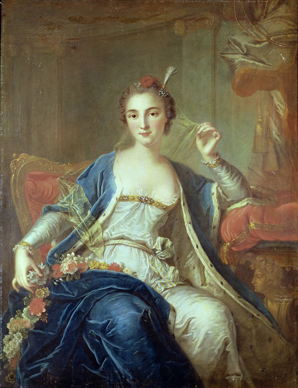 マドモアゼル・マリー・サールの肖像（c.1702-56）1737 作： ルイ・ミシェル・ヴァン・ルー