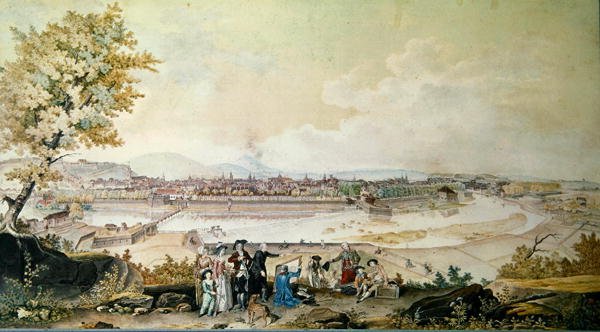 1780年のルイフィリップジョセフ（1747-93）のオーリンズ公爵のブザンソン訪問（紙面図） 作： ルイ・ニコラス・デ・レスピナス