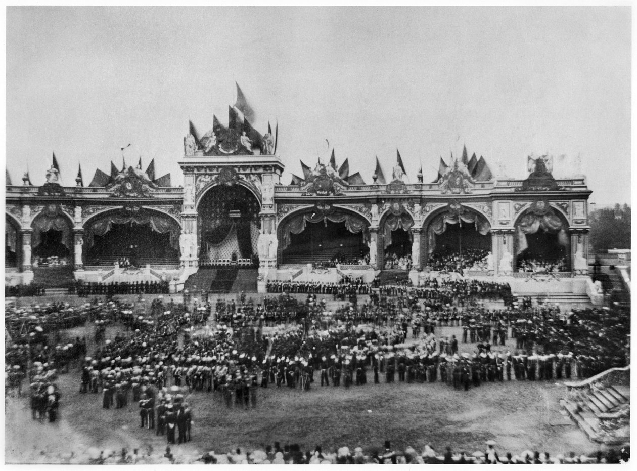 レオポルド1世（1790〜1865年）の治世25周年を祝うブリュッセルでの祝宴（1832年7月） 作： ルイ・ピエール・テオフィル・デュボア・ド・ネオー