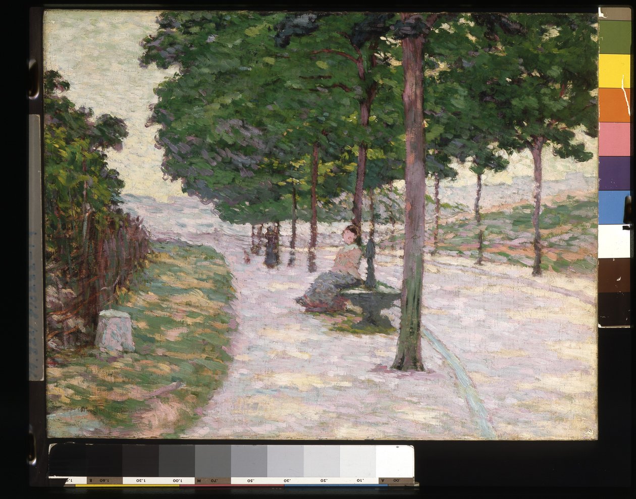 風景（キャンバスに油彩） 作： ルイ・アベル・トルシェ