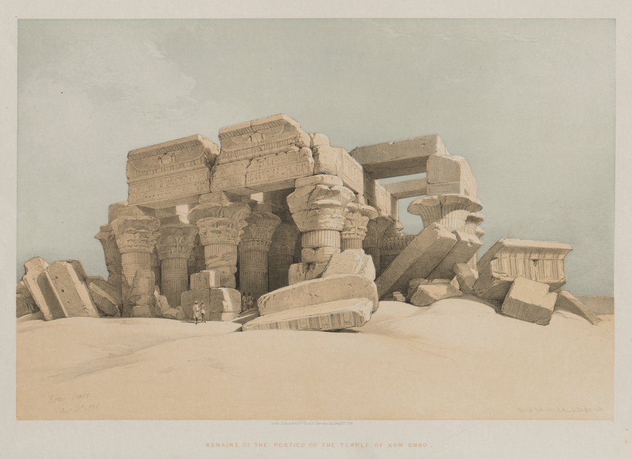 エジプトとヌビア、ボリュームII：Kom-Ombo、1846。 作： ルイ・ハゲ