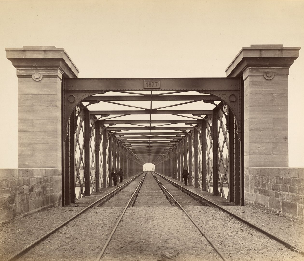 [ラフォンテーヌデゾー、ディナンの鉄道高架橋]、1879-80 作： ルイ・ラフォン