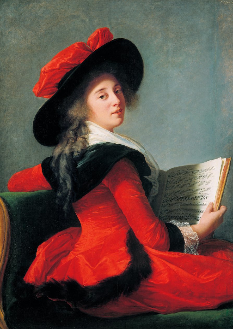 クルーソルの男爵夫人の肖像 作： Elisabeth Louise Vigee Lebrun