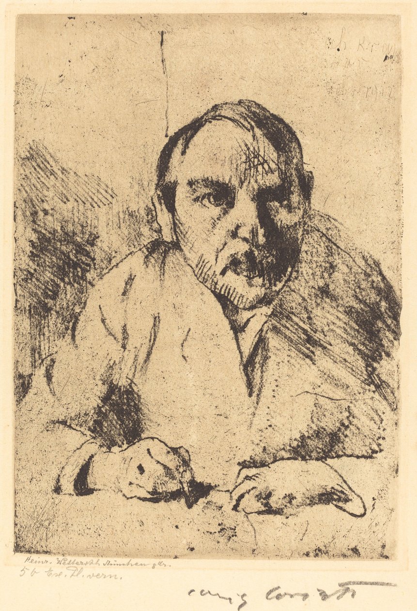 自画像 自画像 1912年 作： ロヴィス・コリント