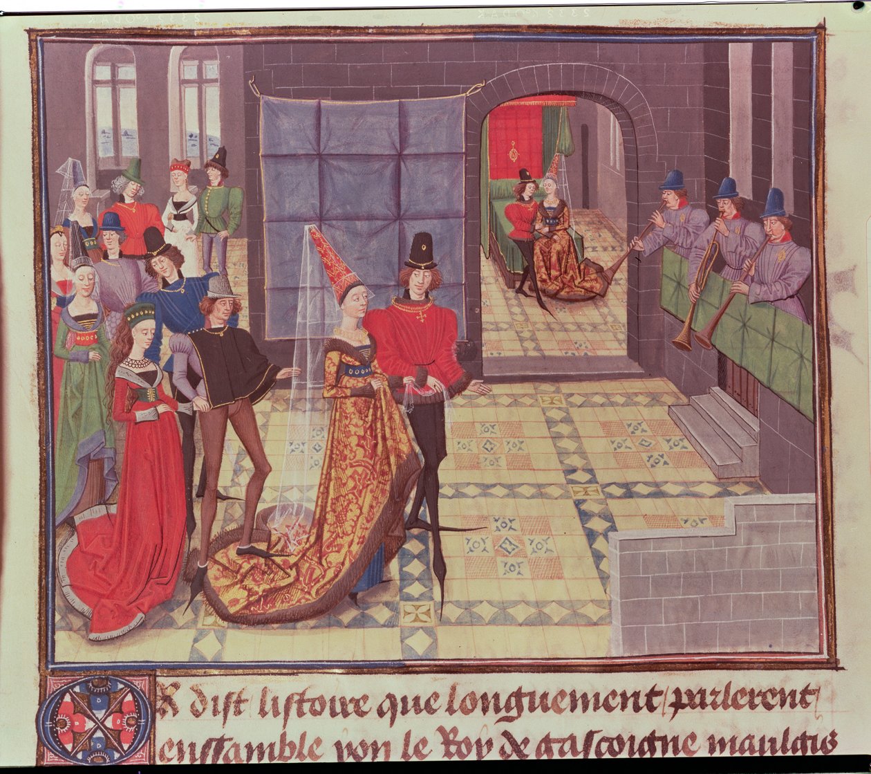 Ms 5073 f.117v結婚、ルノー・ド・モントーバン・サイクル 作： ロイセットリーデット