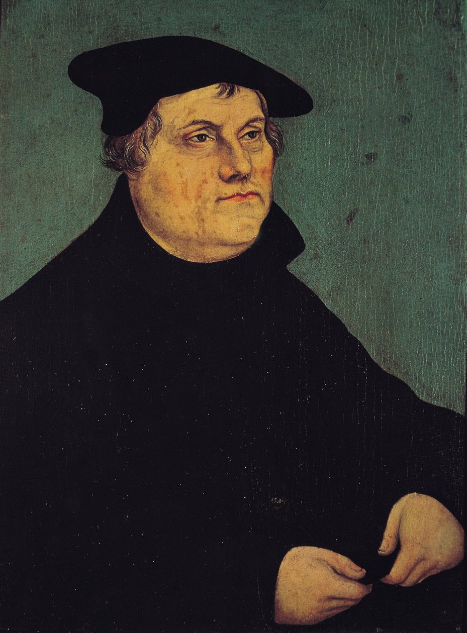 マーティン・ルターの肖像（1483-1546）1543 作： ルーカス・クラナッハ・ザ・エルダー