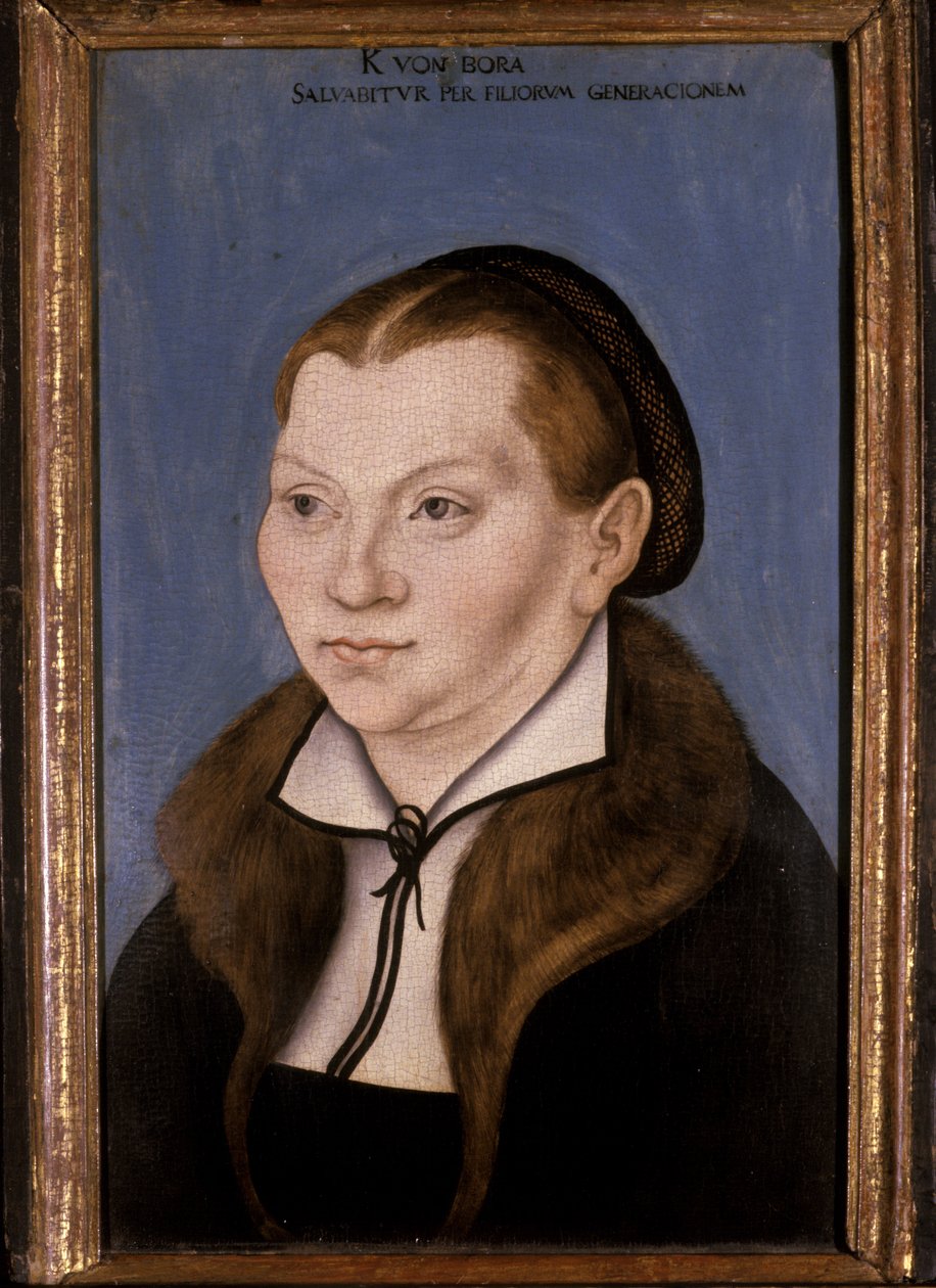 キャサリン・ルター、1529年 作： ルーカス・クラナッハ・ザ・エルダー