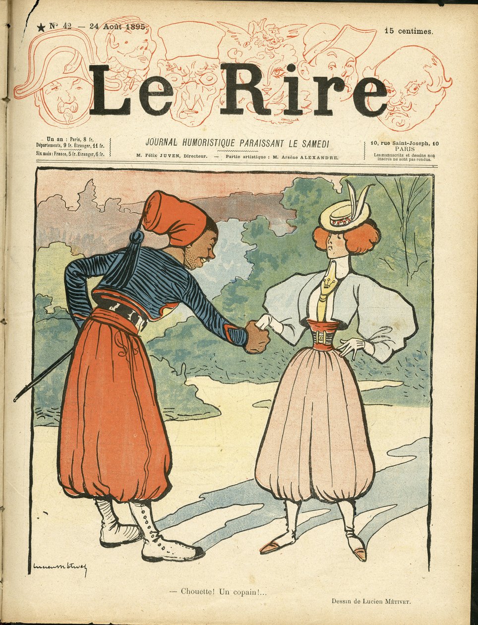 Le Rire "の表紙 作： ルシアン・メティブ