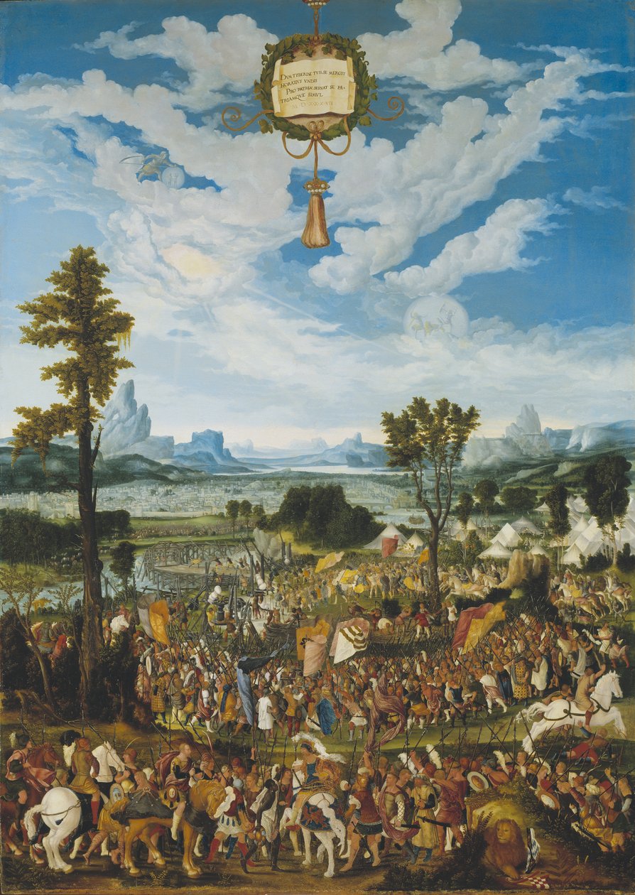 ローマの外で王Porsennas軍を止めるHoratius Cocles 作： ルートヴィヒ・レフィンジャー