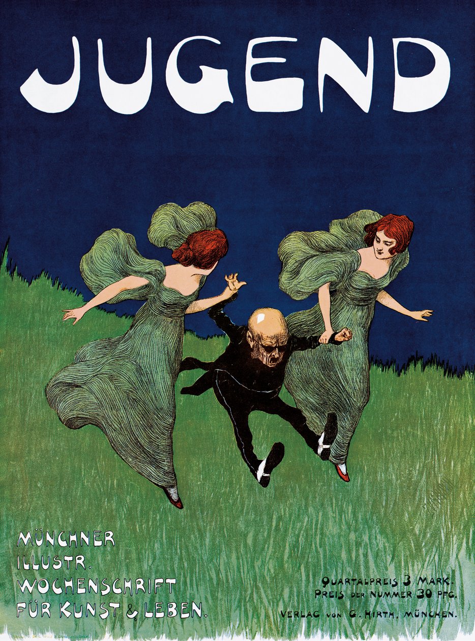 「Jugend」新聞の広告ポスター 作： ルートヴィヒ・フォン・ズンブシュ