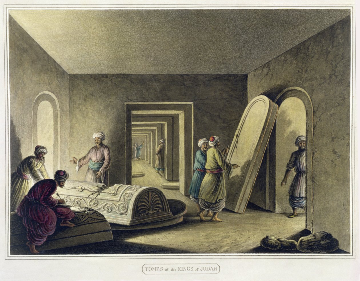 ユダの王、エルサレム、パブの墓。ウィリアム・ワッツ、1805 作： ルイージメイヤー