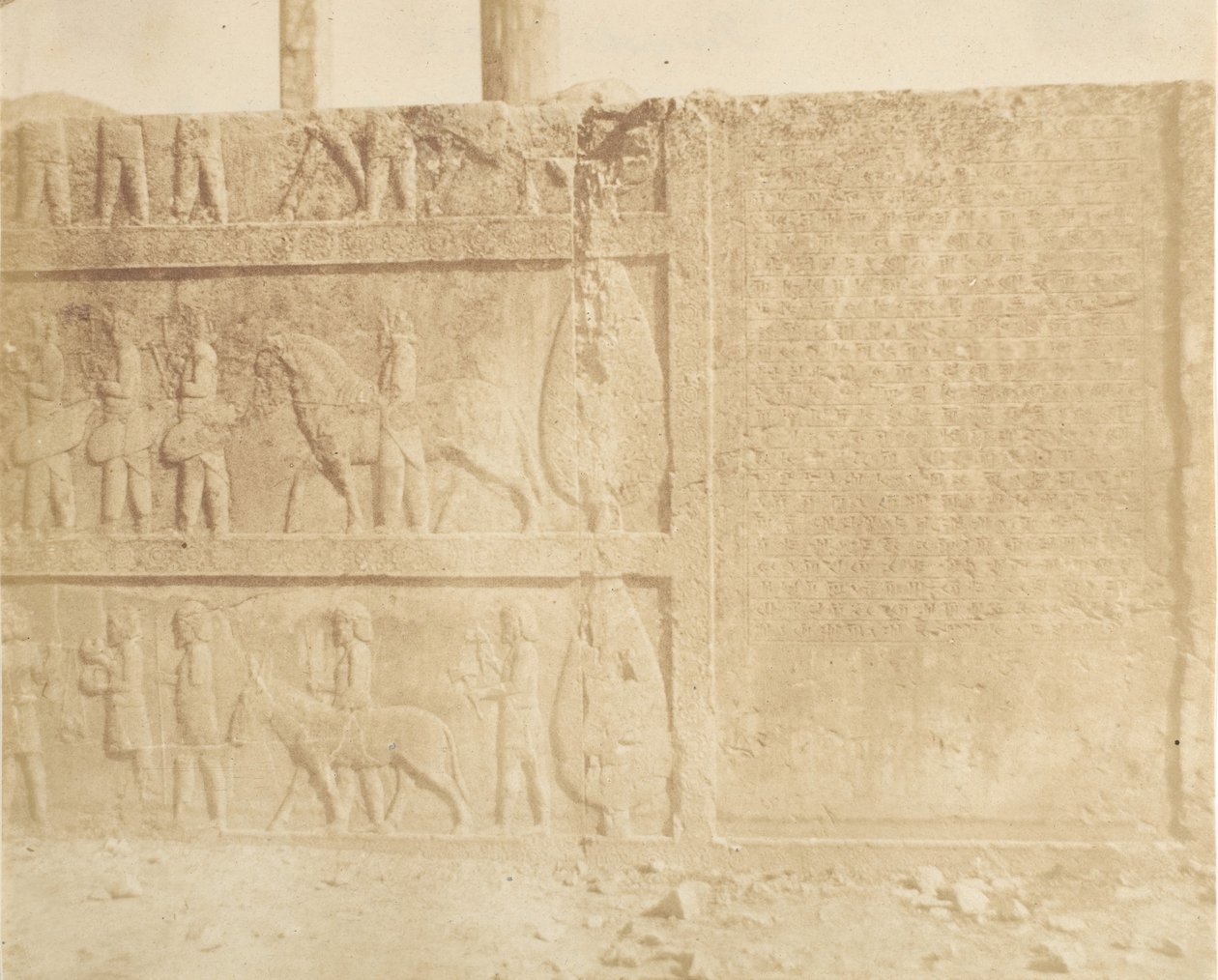 大階段のファサードでの行列（1858年）。 作： ルイージ・ペス