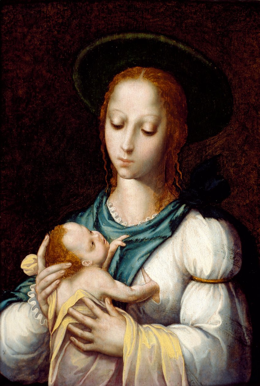聖母子像、c1567 作： ルイス・デ・モラレス