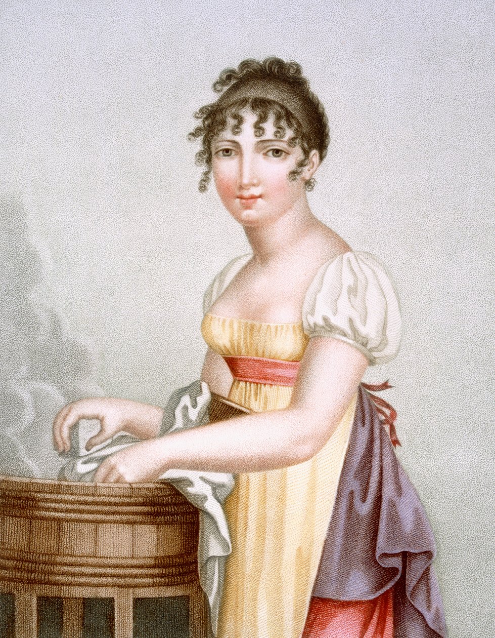 オーランド、1816年頃に刻まれたLaundress 作： マダム・G・バスセット・デュブラステ