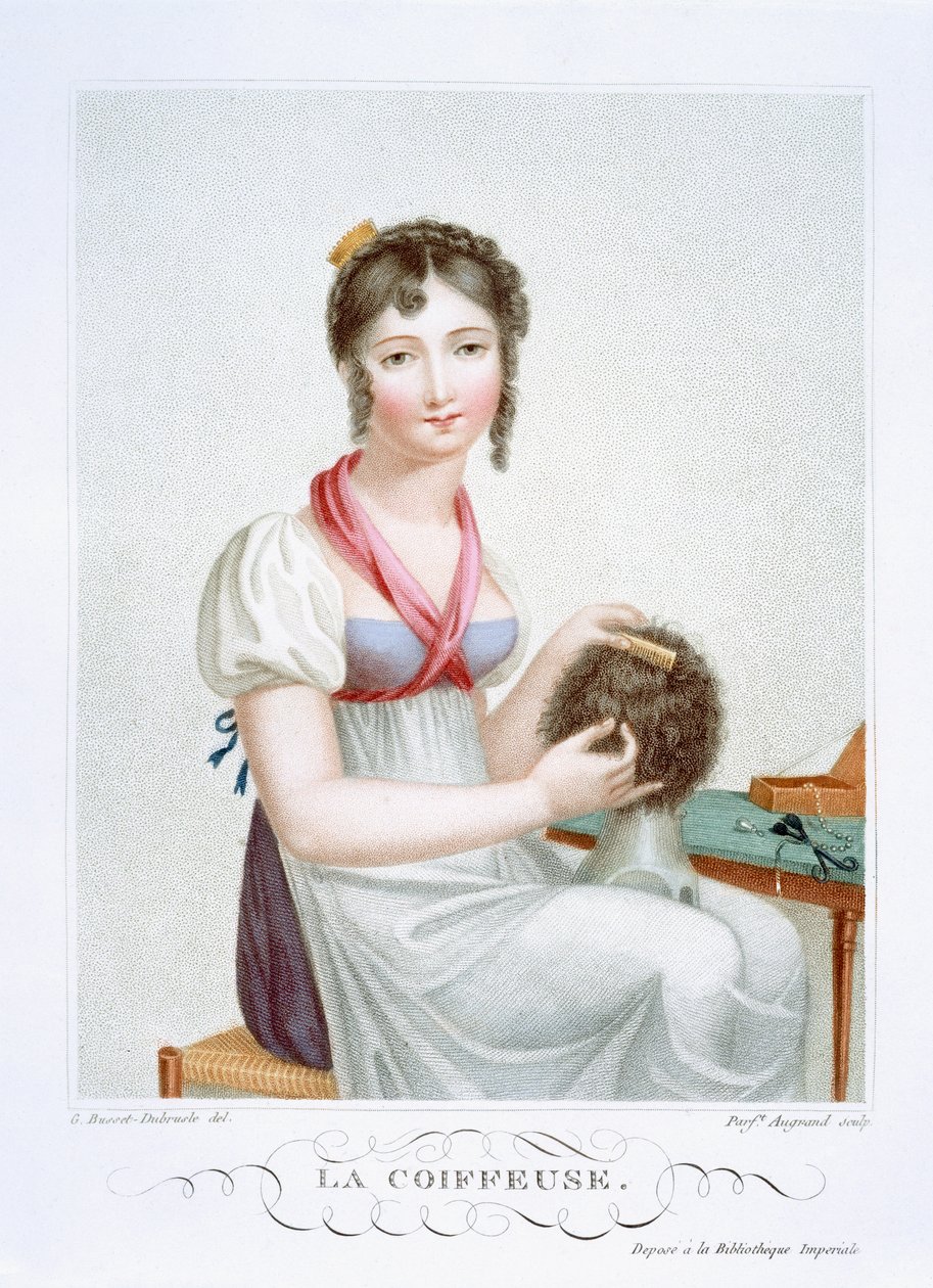 美容師、1816年頃 作： マダム・G・バスセット・デュブラステ