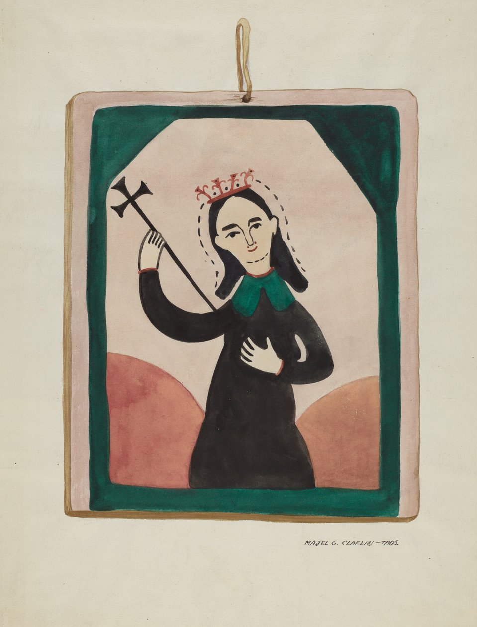 処女の祭壇画、c。 1937年。 作： Majel G. Claflin