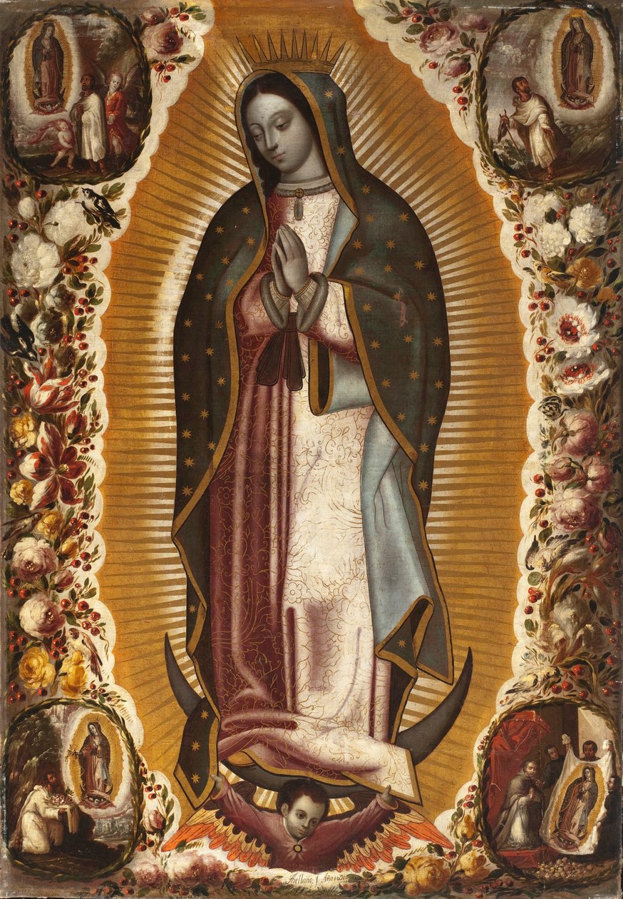 グアダルーペの聖母（Virgen de Guadalupe） 作： マヌエル・デ・アレラノ