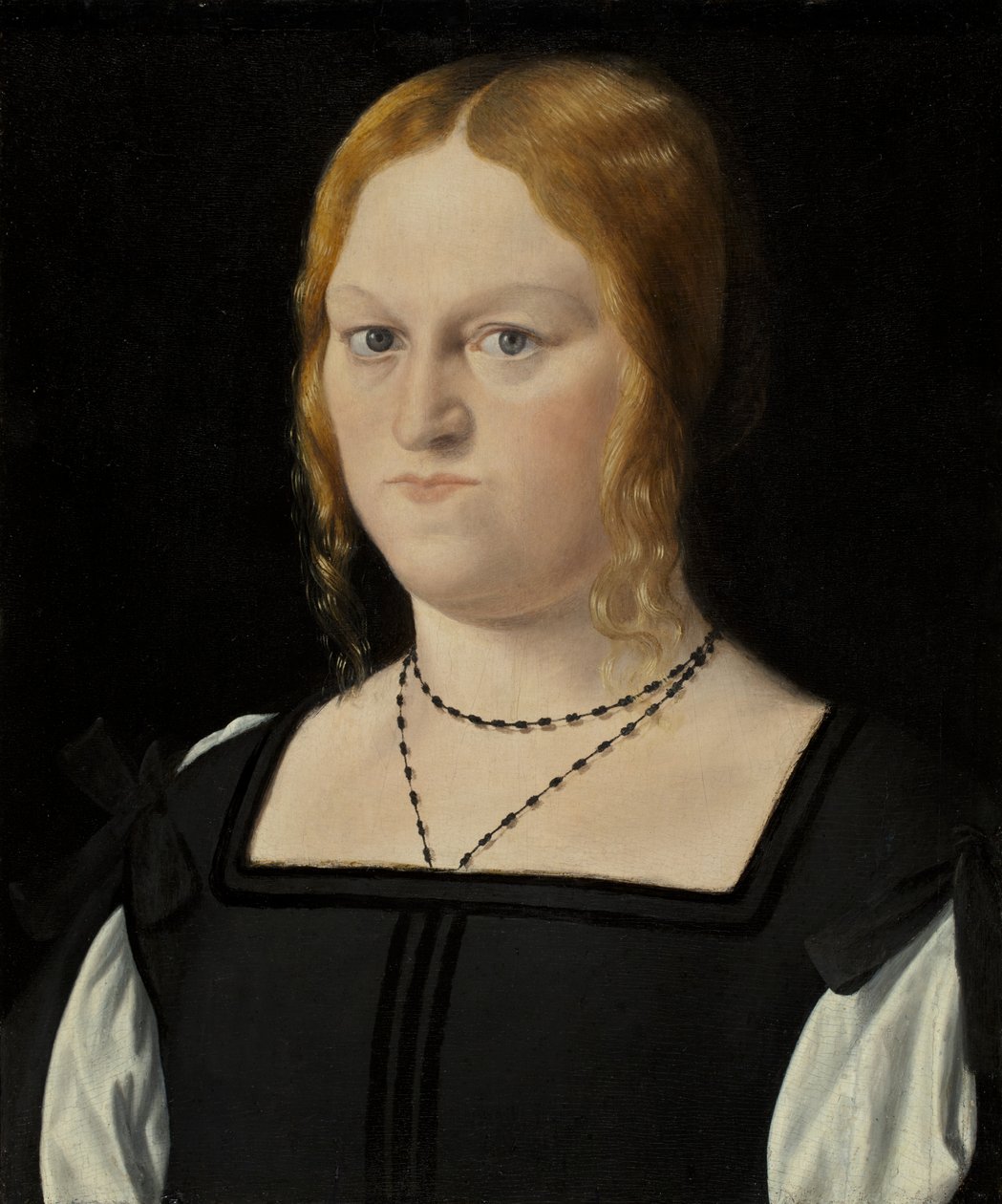 1500年代初頭の女性の肖像 作： マルコ・バサイティ