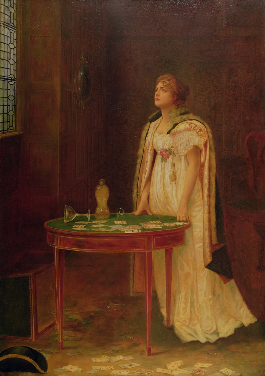 ギャンブラーの妻、1897年 作： マーガレット・マレー・クックスリー