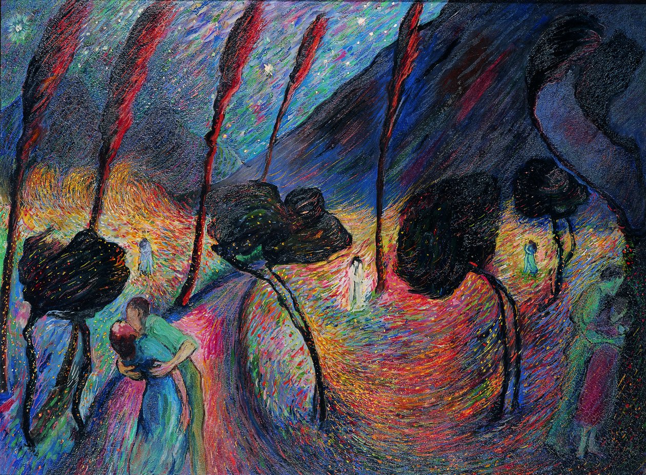 愛の渦、c。 1917年。 作： マリアンヌ・フォン・ウェレフキン