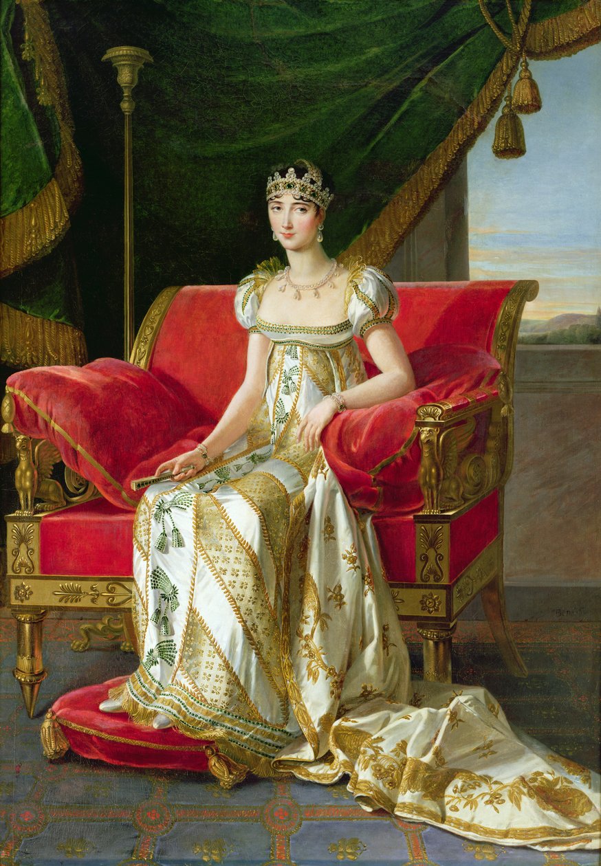 マリーポーリンボナパルト（1780〜1825年）、ボルゲーゼ王女、1808年 作： マリー・ギルヘルム・ベノア