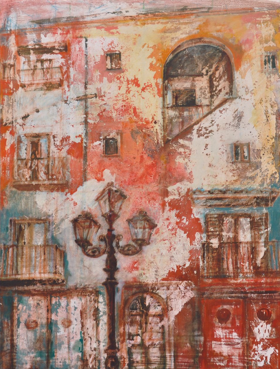 街灯, 2011（キャンバスに油彩） 作： マリーナ・ファルコ