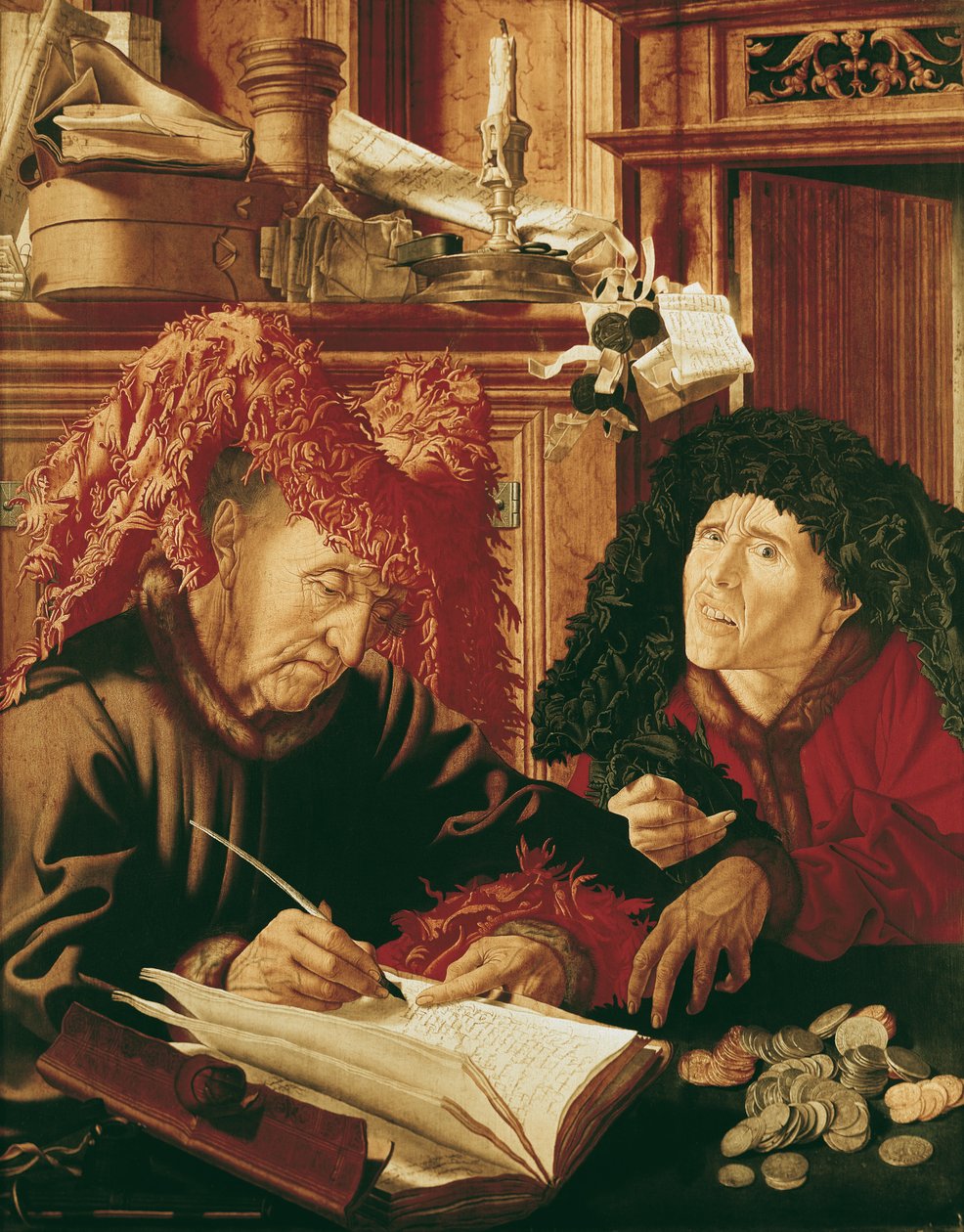 2人の納税者、1540年頃 作： マリヌス・ファン・ロイマースヴァレン