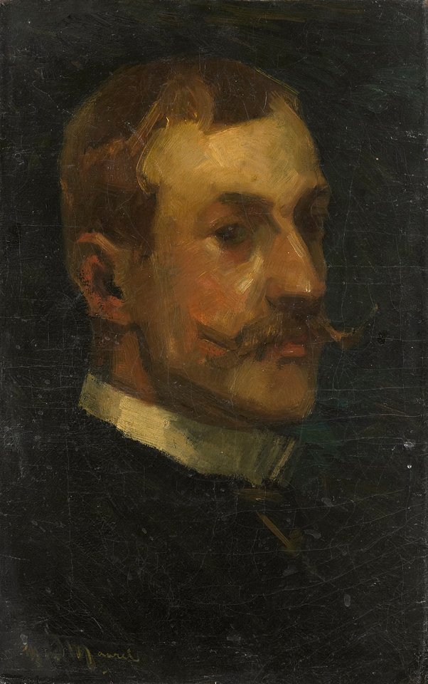 アムステルダムのオランダ美術歴史博物館の館長、アドリアンピット1860-1944の肖像。 作： マリヌス・ザ・ファン・マーレル