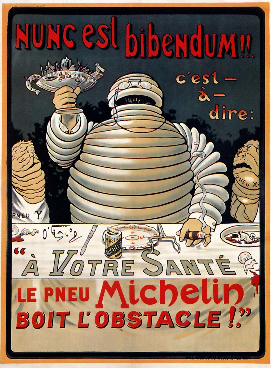 ヌンク・エスト・ビベンダム」ミシュラン 作： マリウス (1867 1946) ロシヨン