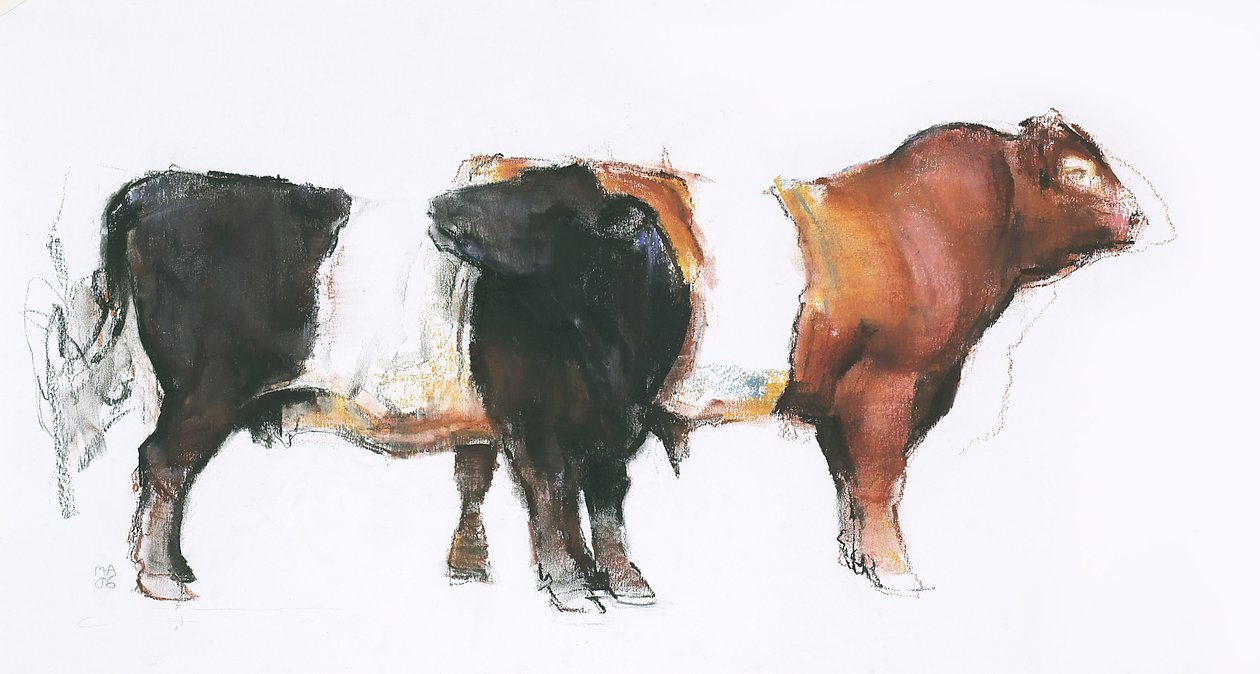 Belties、2006年（紙に炭とコンテ） 作： マーク・アドリントン