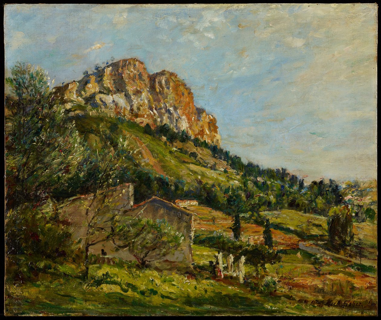 カナイユ山、カシス、1923 作： マーク・フィッシャー