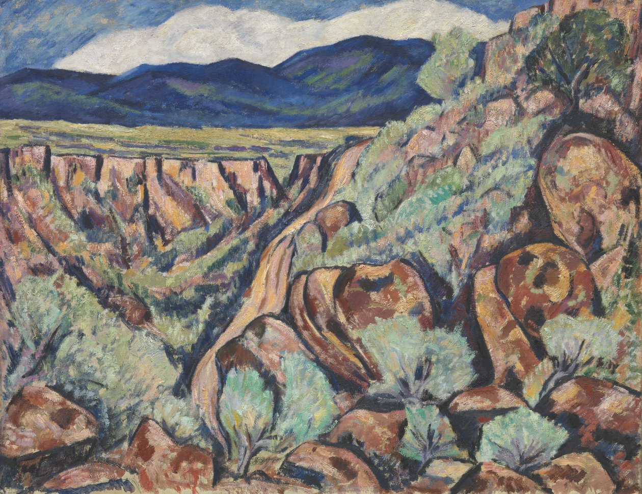 風景、ニューメキシコ、1919-20 作： マースデンハートリー