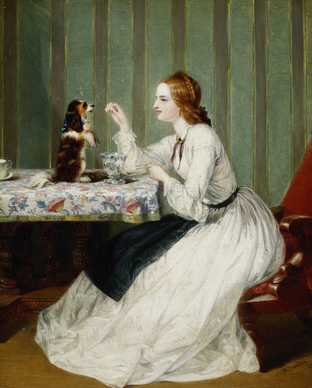 感謝の意を込めて寄付された寄付、1862 作： マーシャル・クラクストン
