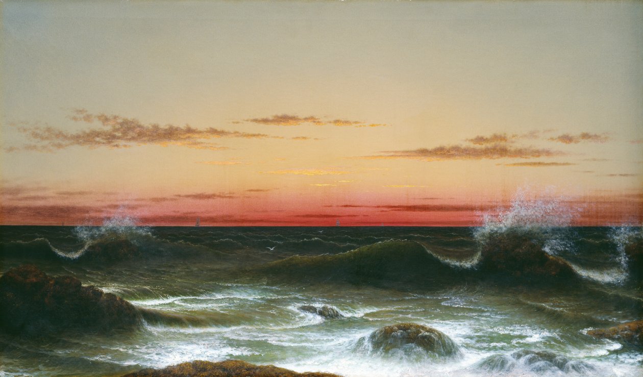 海景：日没、1861 作： マーティン・ジョンソン・ヘッド