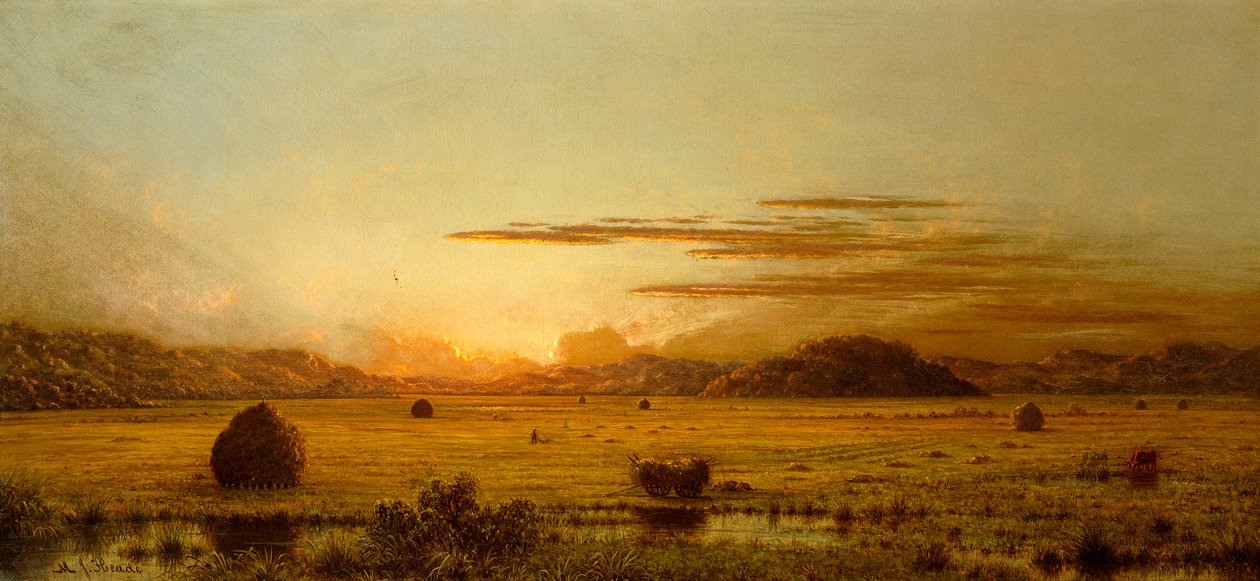 日の出、ホーボーケンメドウズ、c.1875-1885 作： マーティン・ジョンソン・ヘッド