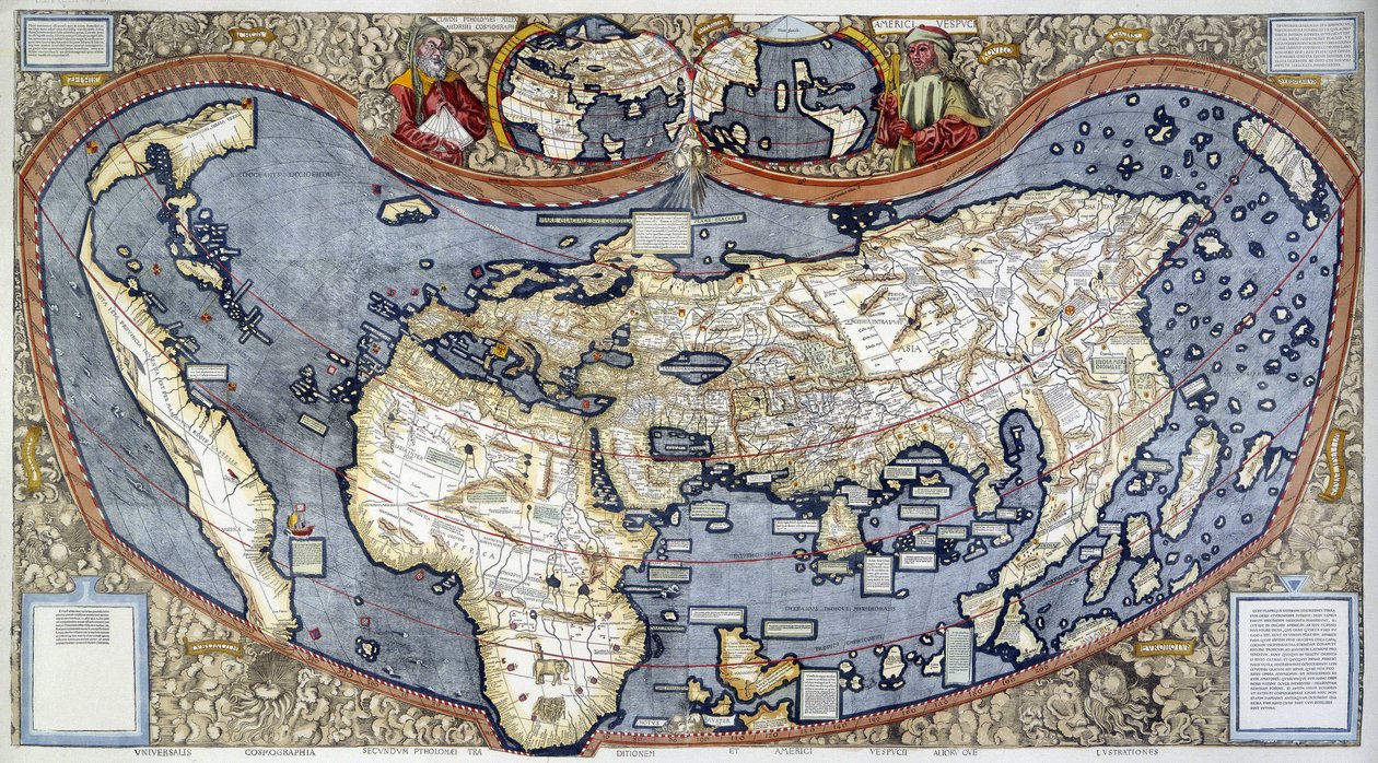 世界地図 作： マーティン・ヴァルトゼーミュラー