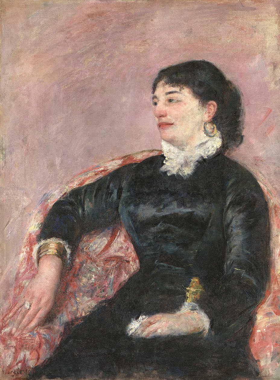 イタリア人女性の肖像 作： メアリー・カサット
