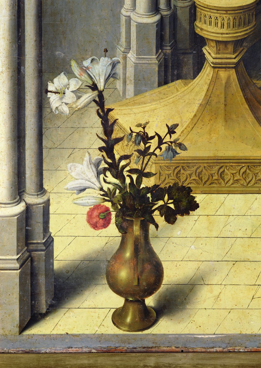 花瓶。 c.1445（26541の詳細） 作： エクスの受胎告知のマスター