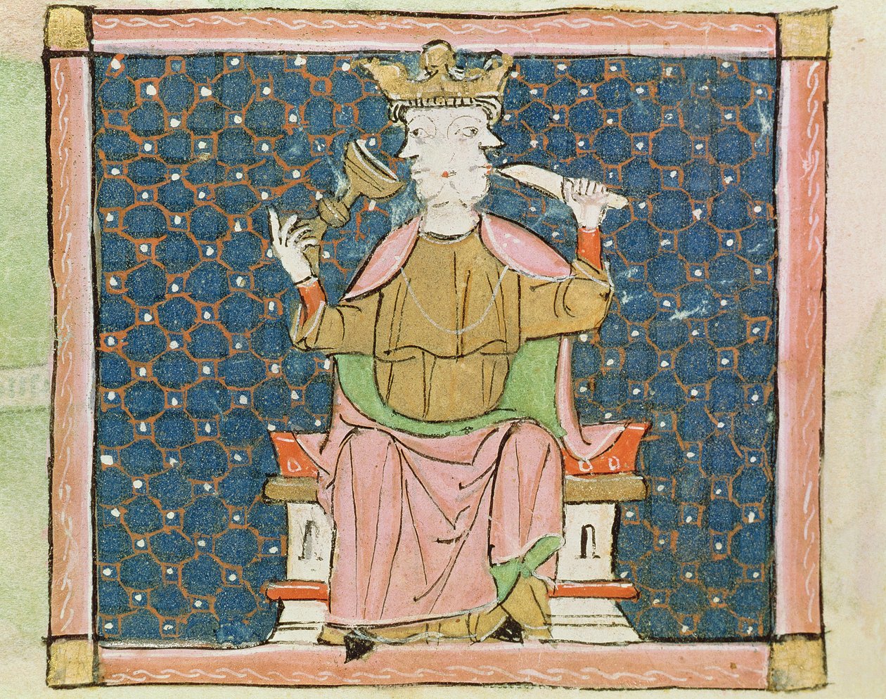 Fol.57v 1月：ヤヌス 作： マトフレ・エルメンガウト