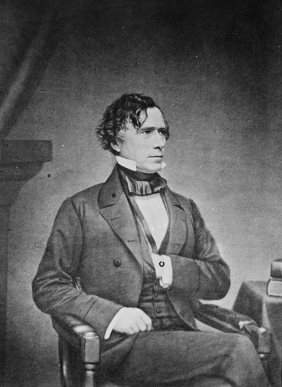 フランクリンピアース大統領、1855-65年 作： マシューB.ブレイディ