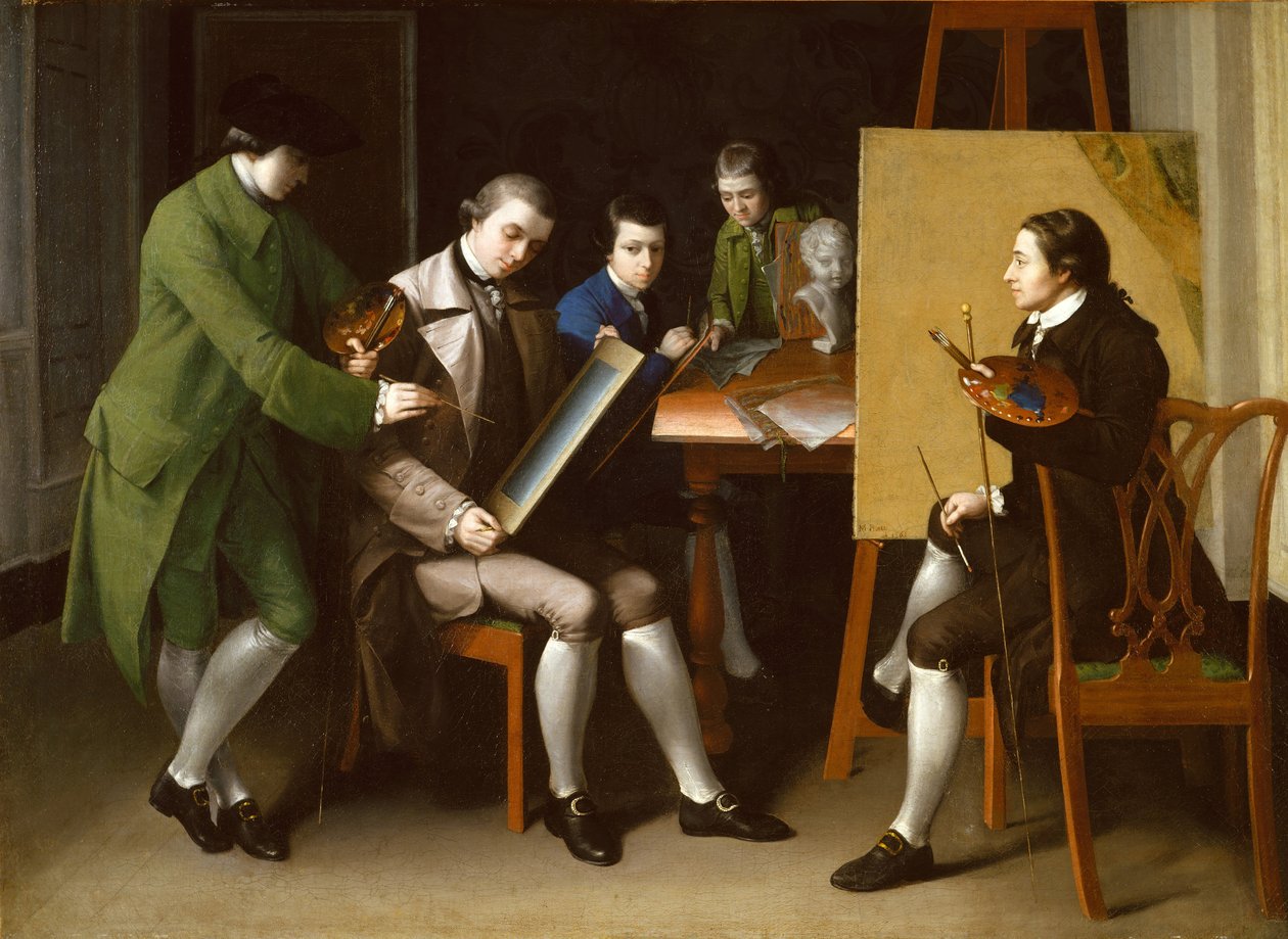 アメリカンスクール、1765年。 作： マシュー・プラット